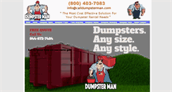 Desktop Screenshot of localdumpsterrentalman.com