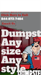 Mobile Screenshot of localdumpsterrentalman.com
